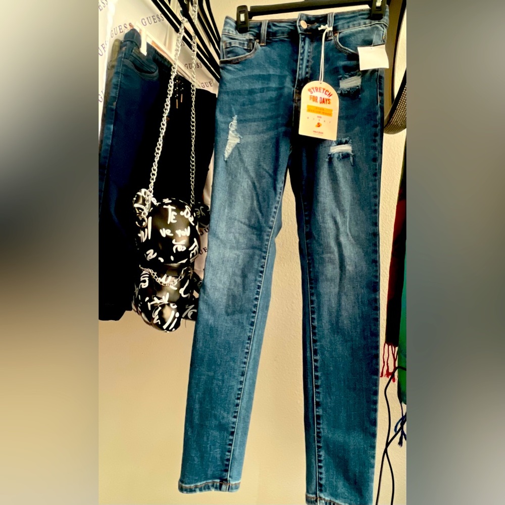 Wax Jean Blue Straight Leg Jeans